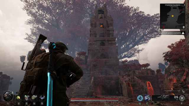 The secret tower in the Imperial Gardens in Remnant 2