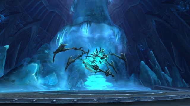 First boss in Icecrown Citadel ready to attack.