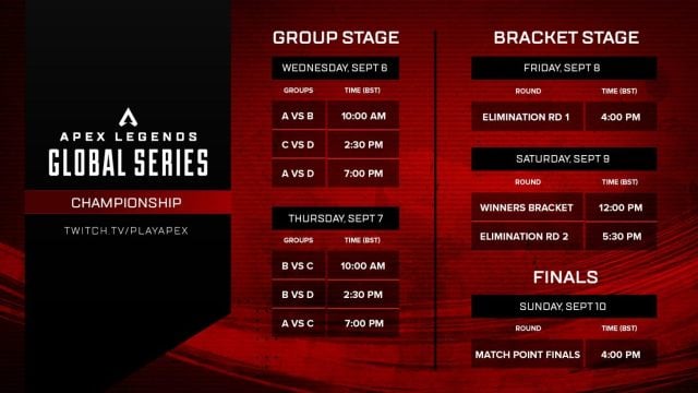 The ALGS Championship schedule