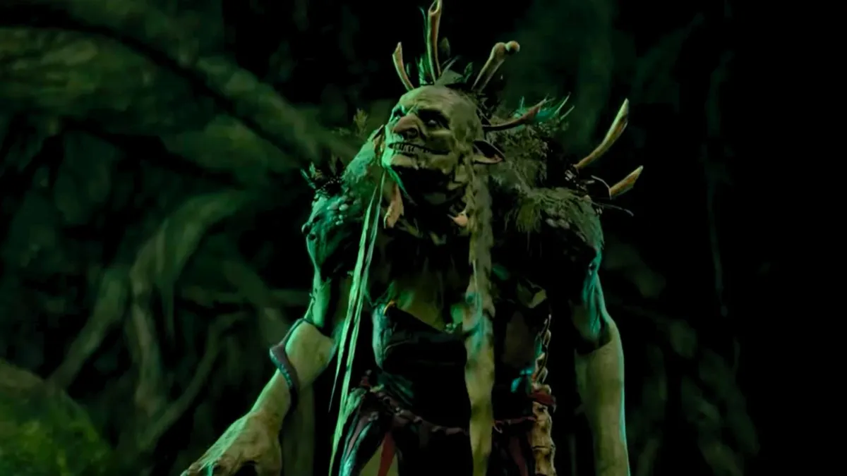 Skeleton woman with two braids and spikes on her back in BG3