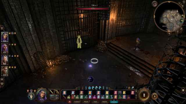 A chamber in the Moonrise Towers Prison in Baldur's Gate 3