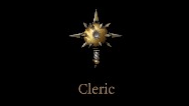 A Symbol for the Cleric Class in Baldur's Gate 3.