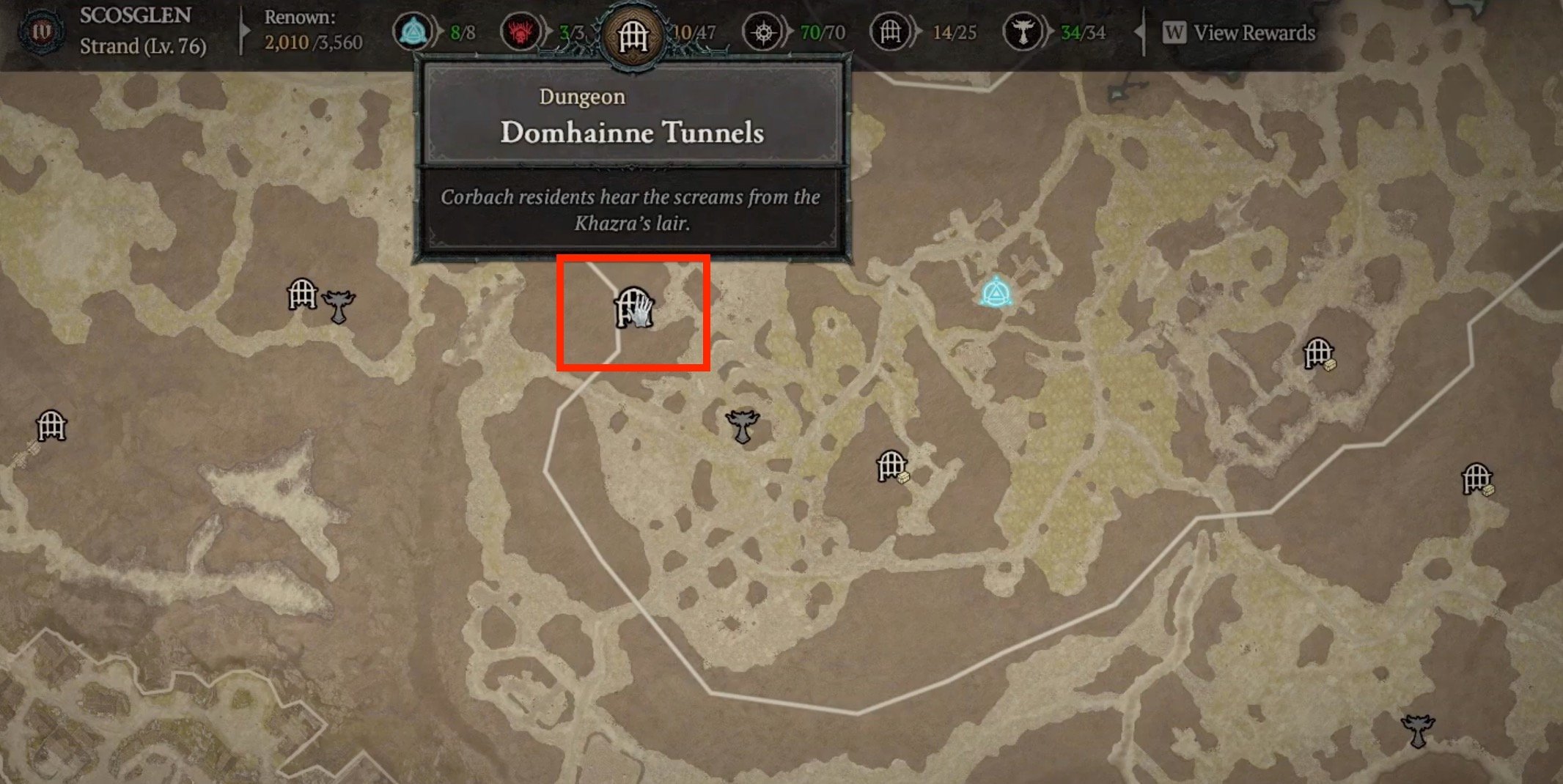 Diablo 4 Domhainne Tunnels Dungeon Location And How To Beat   Domhaine Tunnels Diablo 4 