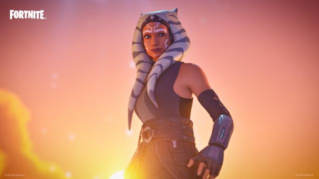 Ahsoka Tano outfit in Fortnite.