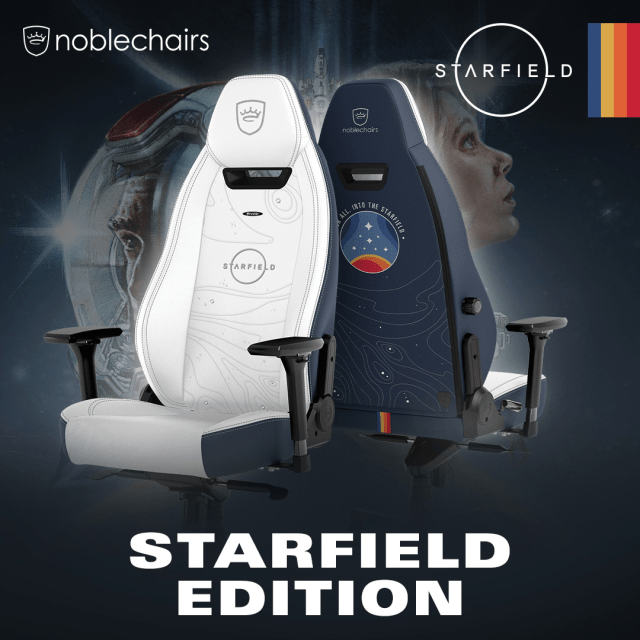 An image of the Starfield Noble Labs Legend Edition chair, with both front and back displayed.