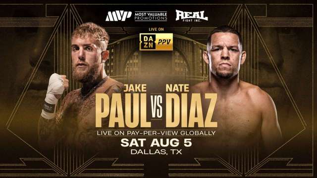 Jake Paul vs Nate Diaz boxing match information for August 5, 2023