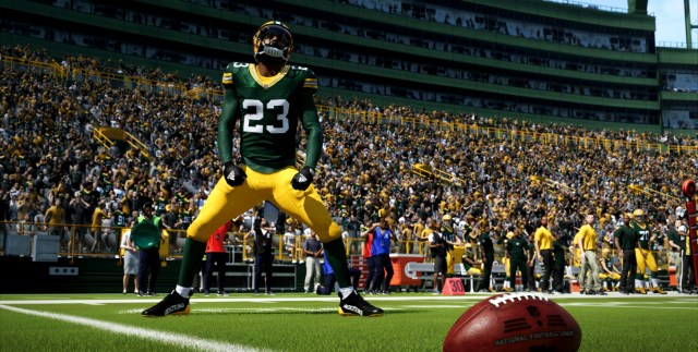 Jaire Alexander of the Green Bay Packers celebrates in Madden 24.