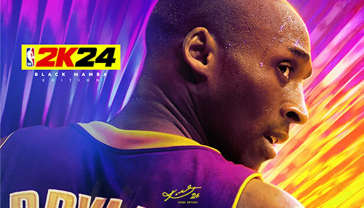 Kobe Bryant featured on NBA 2K24 cover.