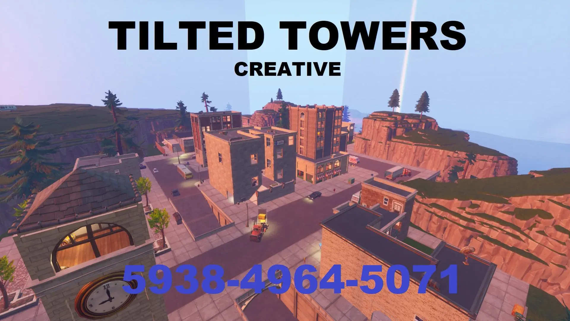 Tilted Towers Creative Photo