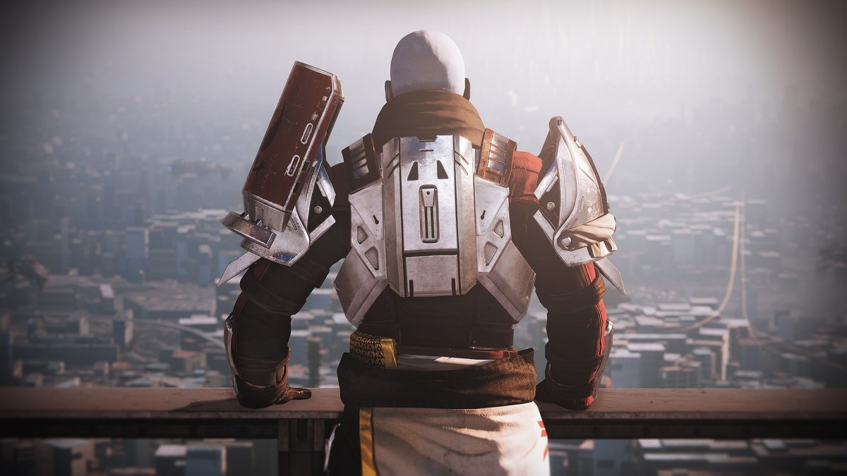 Commander Zavala standing at his post in the Tower in Destiny 2