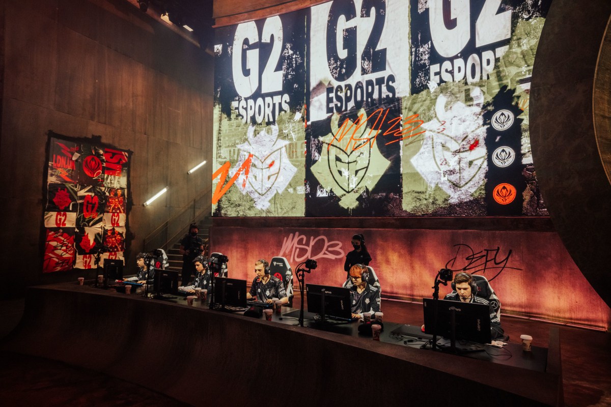 G2 Esports competing at MSI 2023