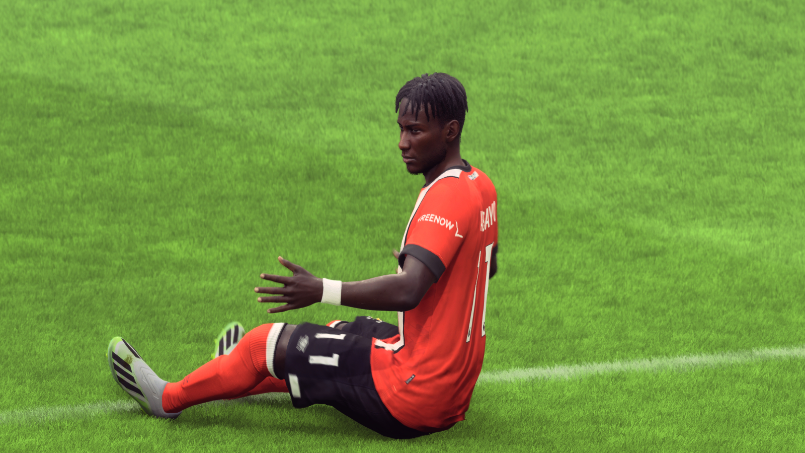 Elia Adebayo di Luton Town celebra segnando un gol in EA FC 24