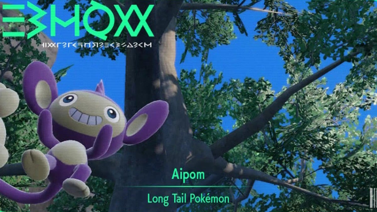 Aipom Pokedex entry in Scarlet and Violet