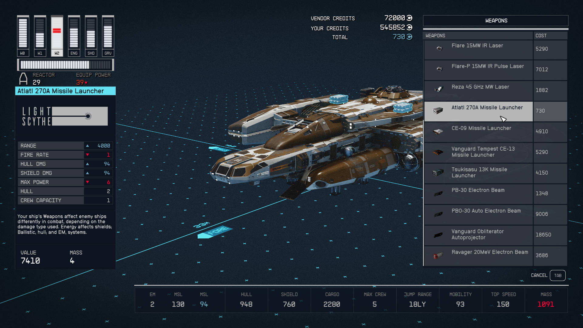 Best Ship Weapons In Starfield Ranked   Atlatl Starfield 