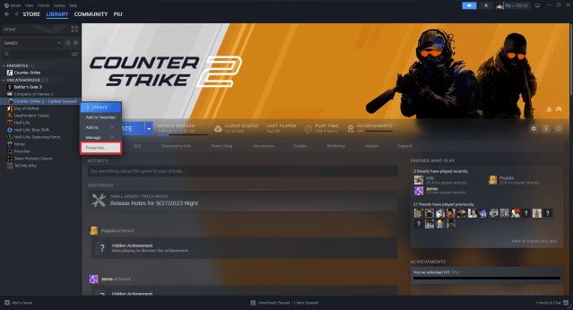 The new steam banner for CS2 still says CS:GO in the background