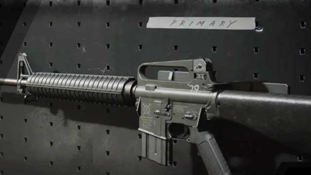 A close-up of the M16 in CoD Black Ops Cold Wars