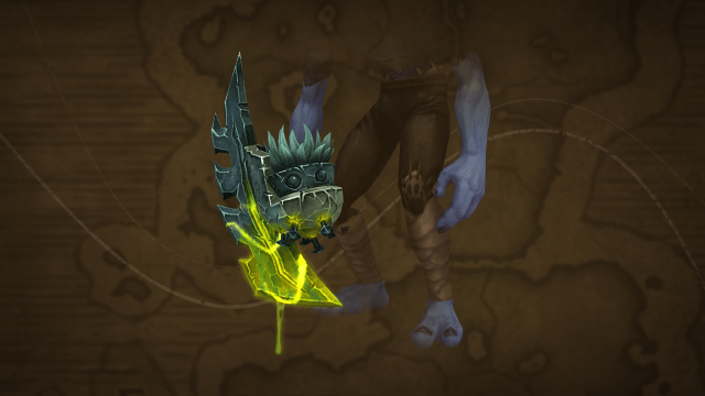 Troll character holding Corrupted Bladefist