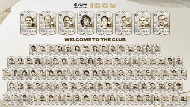 EA FC 24 Icons: All confirmed legends of the game