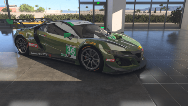 The 2018 Acura #36 NSX GT3 in Forza Motorsport.