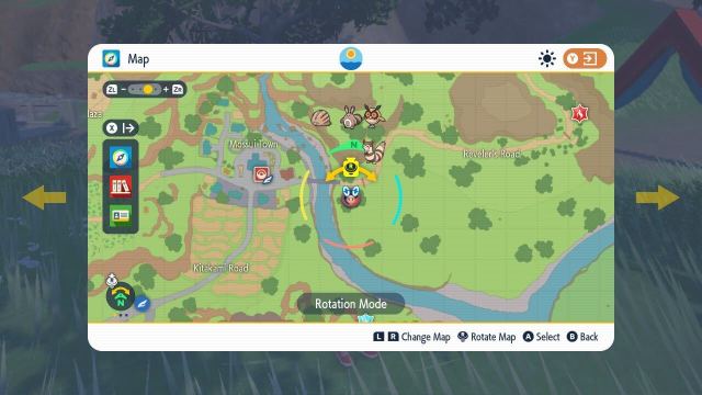 Map showing Jacq in Pokémon Scarlet and Violet The Teal Mask