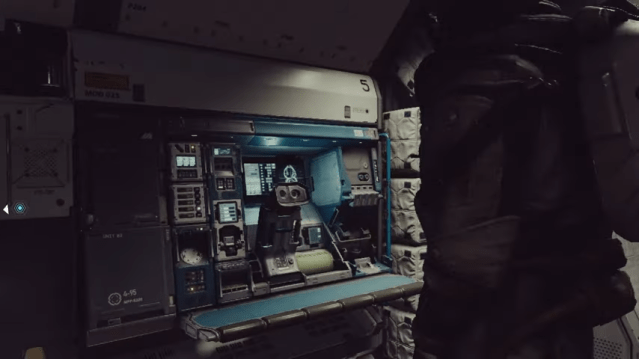Player using the Research Station on the Frontier Ship in Starfield