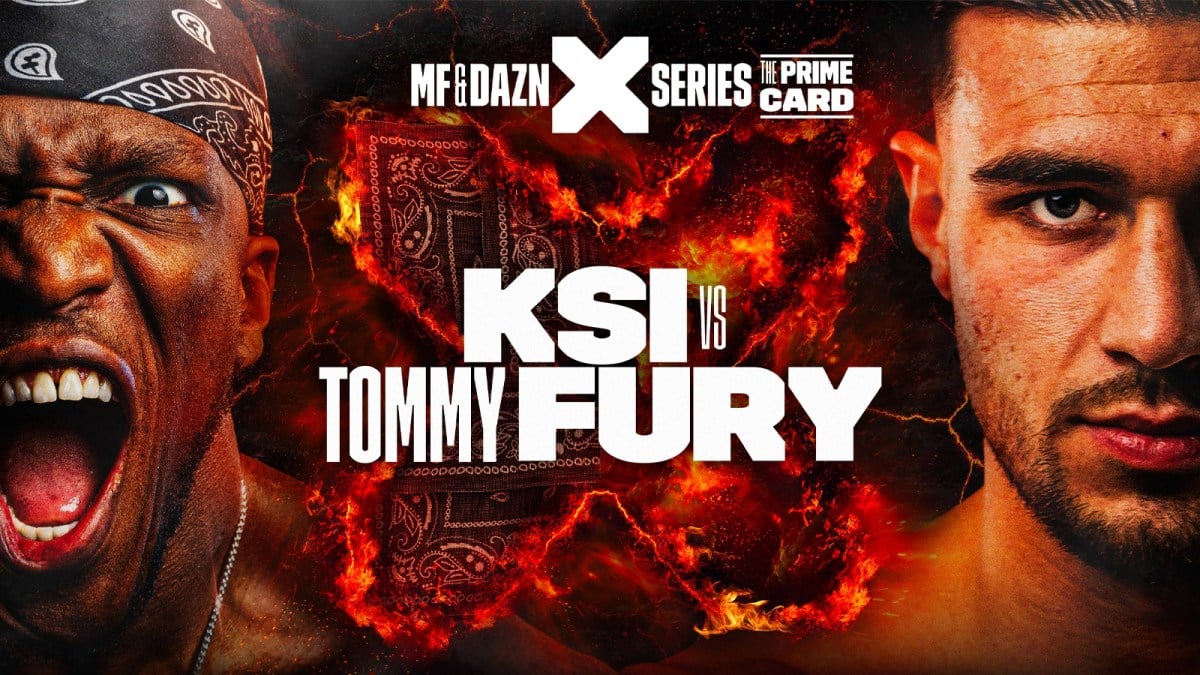 Promotional image for KSI vs Tommy Fury