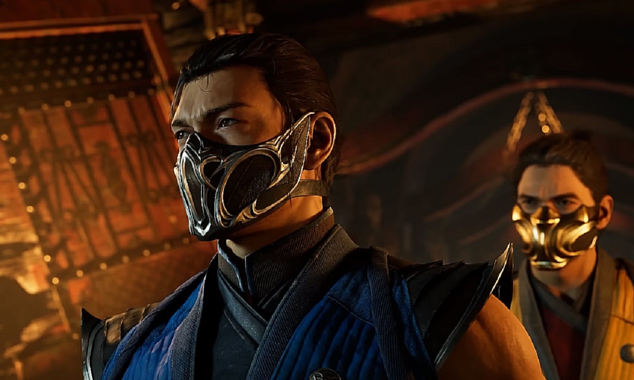 Sub-Zero and Scorpion looking on at something concerning.