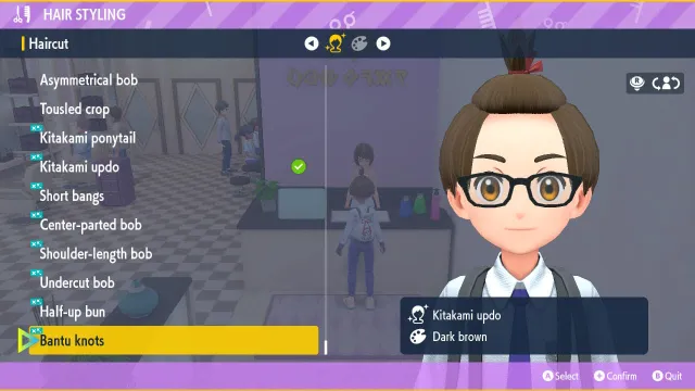 New hairstyles in Pokémon Scarlet and Violet The Teal Mask
