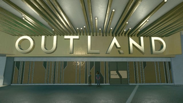 Outland storefront in New Atlantis, Jemison. Screenshot by Dot Esports.