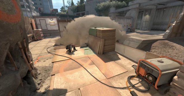 T-side player by themselves planting the bomb on Overpass B site.