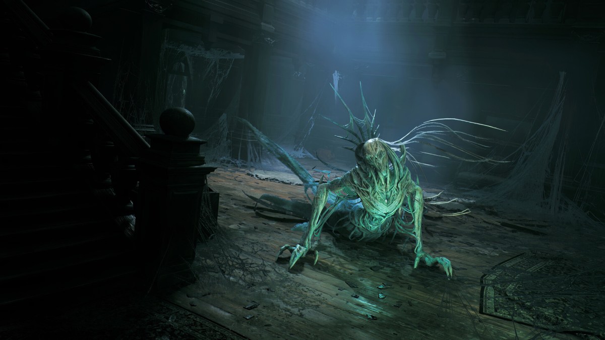 The Nightweaver crawling on the floor in Remnant 2.