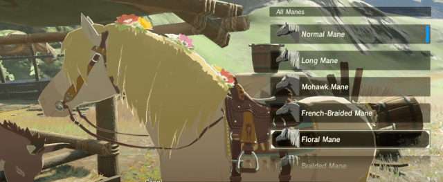 Screenshot of the Floral Mane from Zelda ToTK.