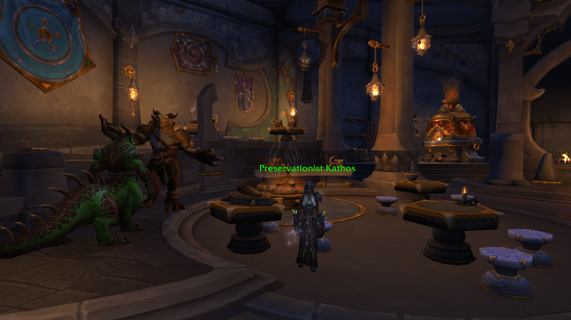 Preservationist Kathos in the Roasted Ram, Valdrakken, WoW Dragonflight