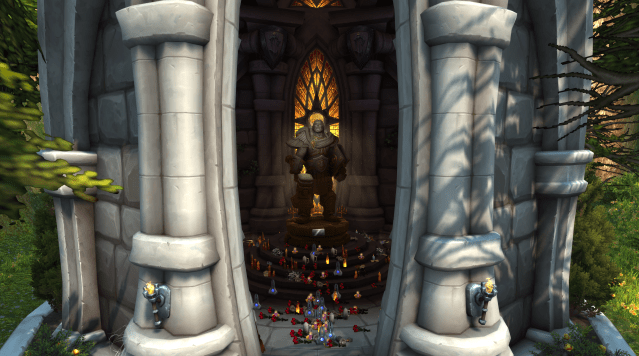 Uther's Tomb in World of Warcraft during the Harvest Festival