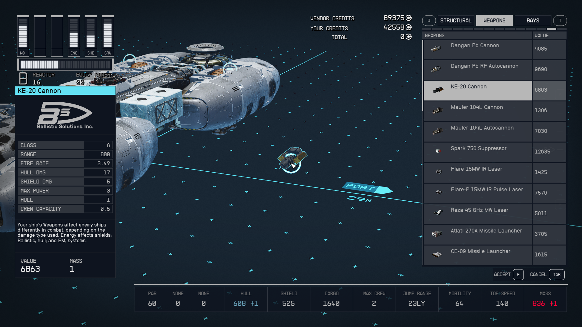 Starfield: Parts List For Shipbuilding—all Ship Parts