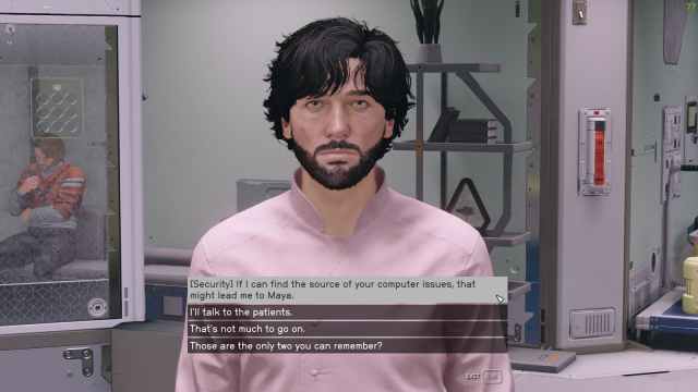 Image showing Ari Miller dialogue options in Starfield