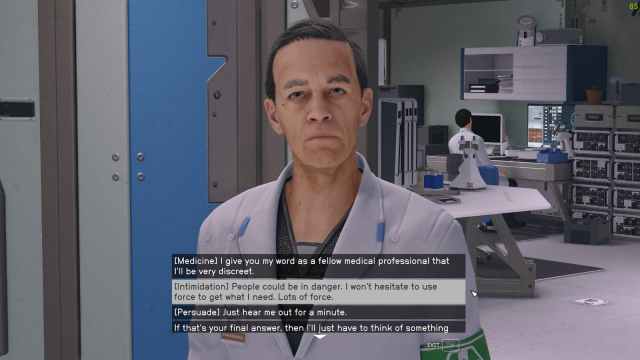 Image showing dialogue options with Titus Cassidy in Starfield