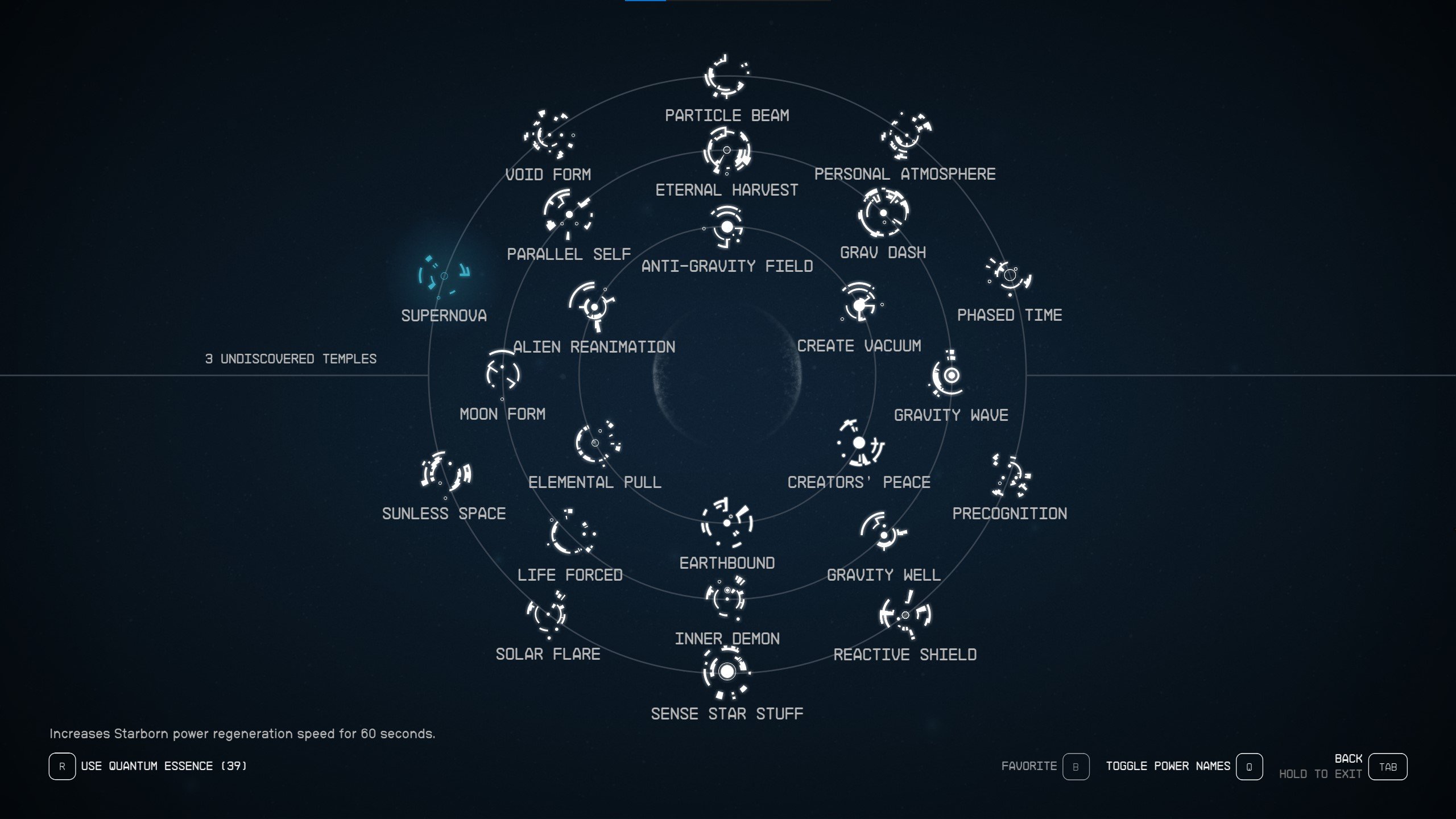 All Starfield powers: Temple locations and how to unlock
