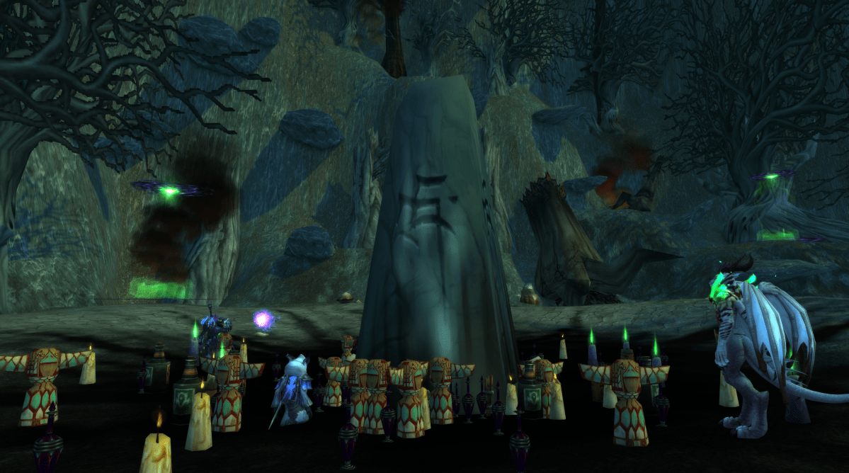 Grom Hellscream's monument in World of Warcraft