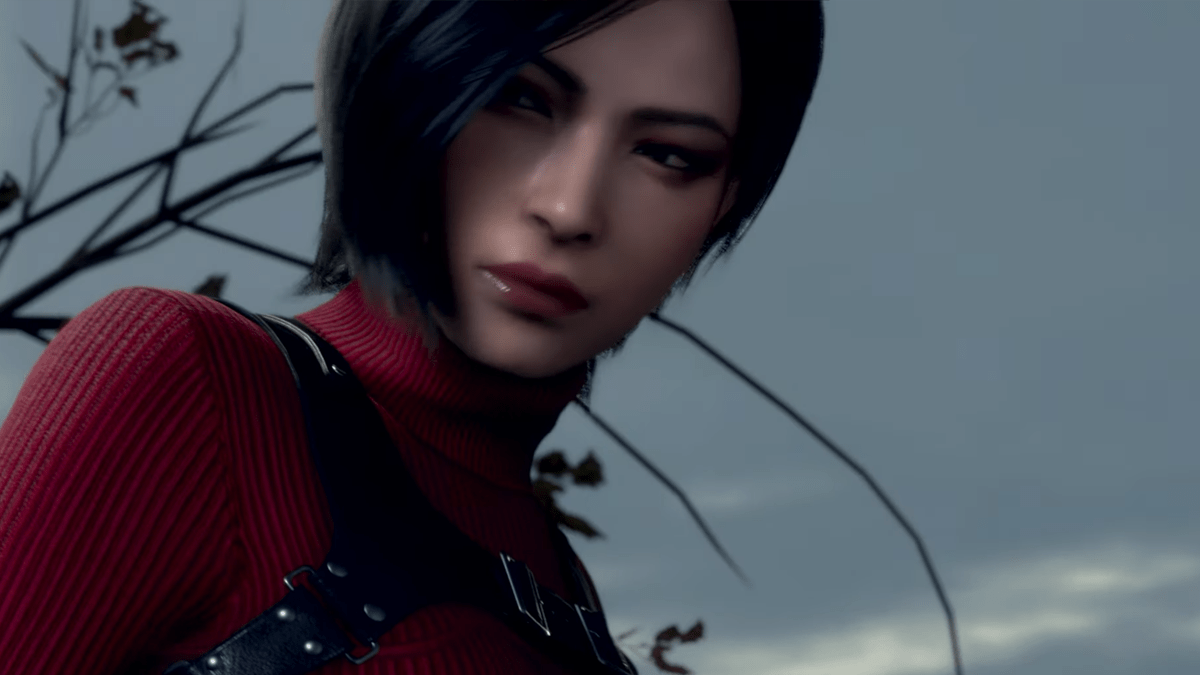 A close up of Ada Wong from Resident Evil 4.