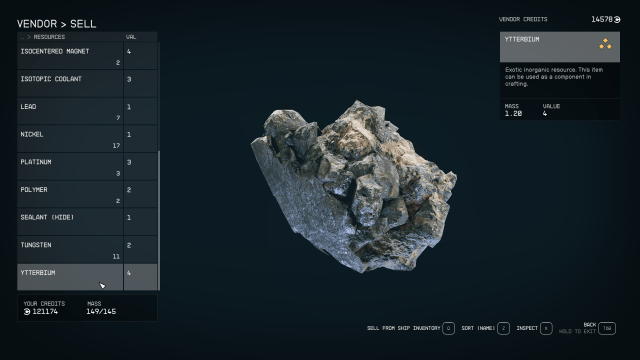 The in-game model for Ytterbium