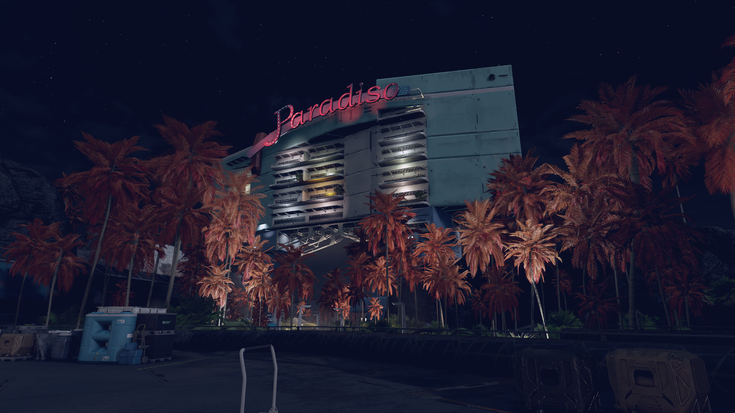 The Paradiso hotel on the Porrima II planet in Starfield