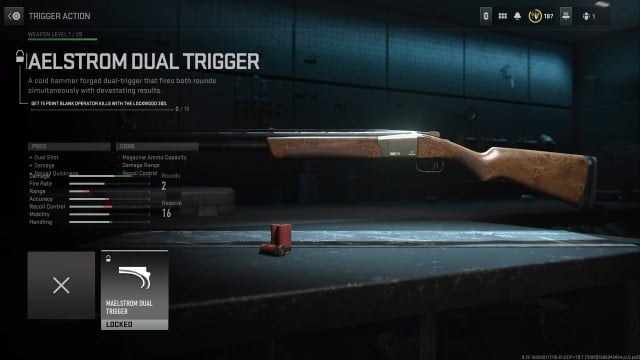 A screenshot of the Maelstrom Dual Trigger attachment in MW2.