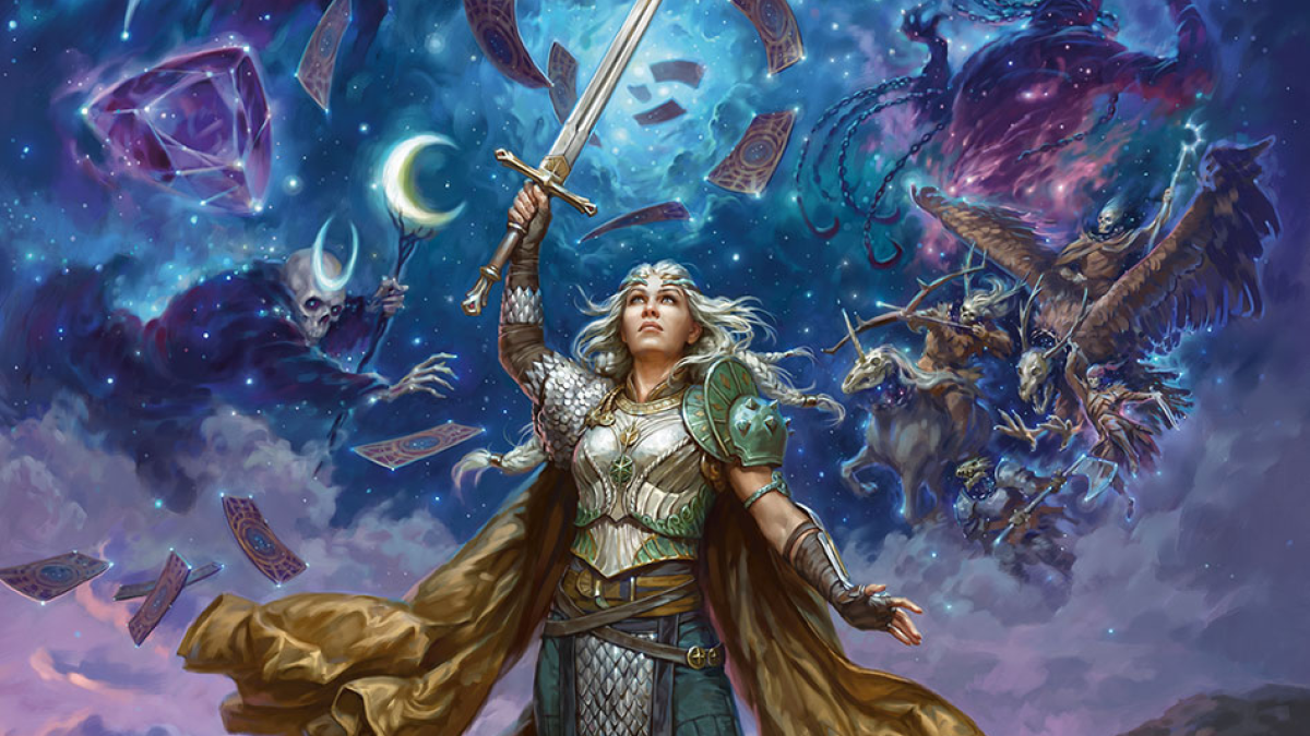 The cover of the newest Dungeons & Dragons book, "The Book of Many Things," featuring Asteria, a Paladin who was confirmed to have autism.