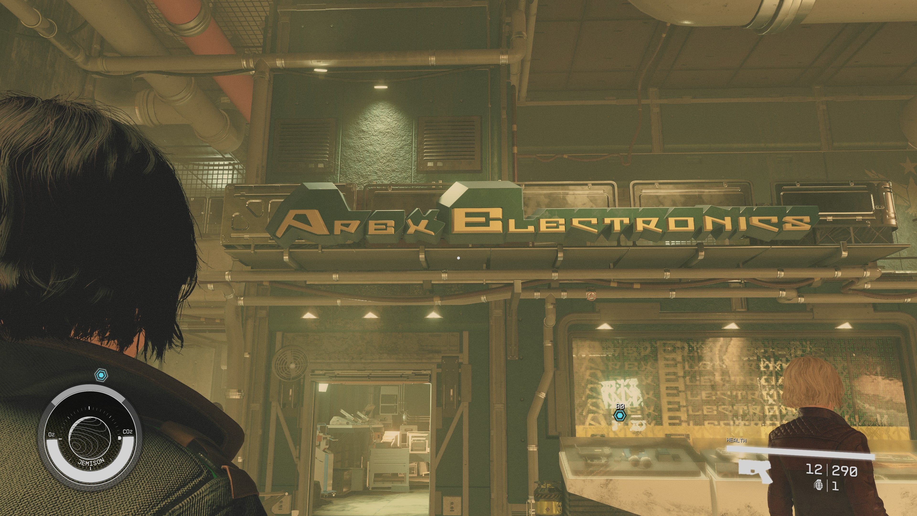 An in game image of the shop Apex Electronics from the sci fi game Starfield. 