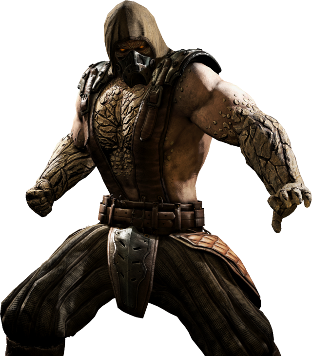 Render of Tremor from Mortal Kombat XL holding a combative stance. 