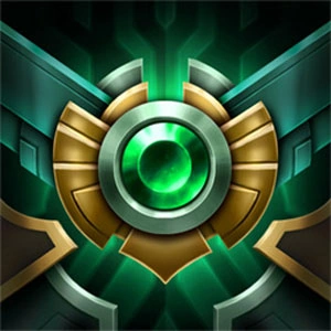 Emerald division summoner icon from League of Legends. 