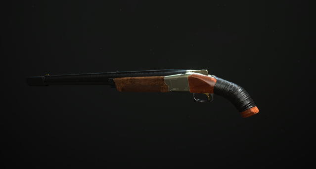 A heavily modded shotgun, the Lockwood 300, in Call of Duty.