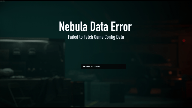 Nebula Data Error in Payday 3.