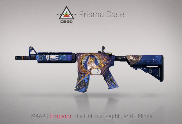 M4A4 The Emperor weapon skin from CSGO.